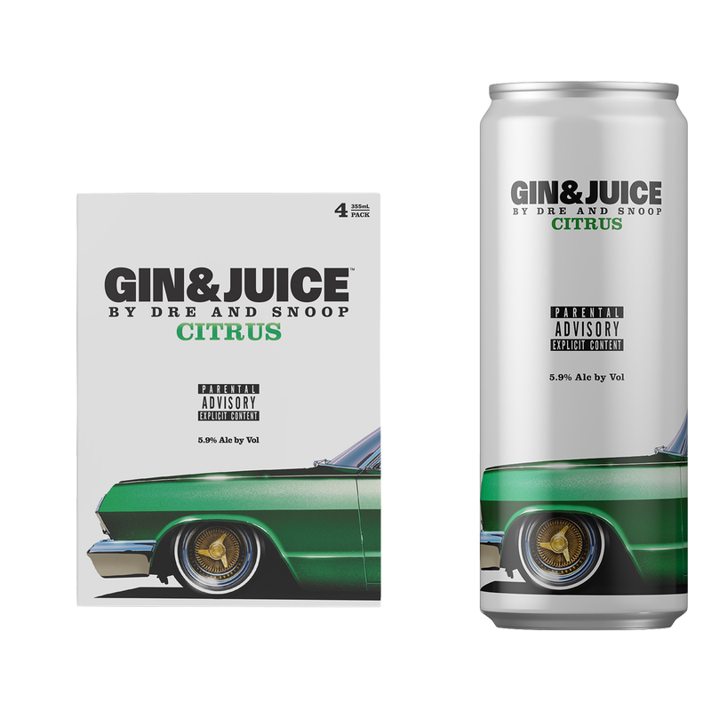 GIN & JUICE Citrus 4pk 355ml Can 5.9% ABV