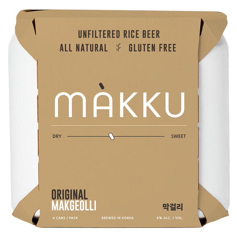 Makku Original Makgeolli 4pk 12oz Can 6% ABV
