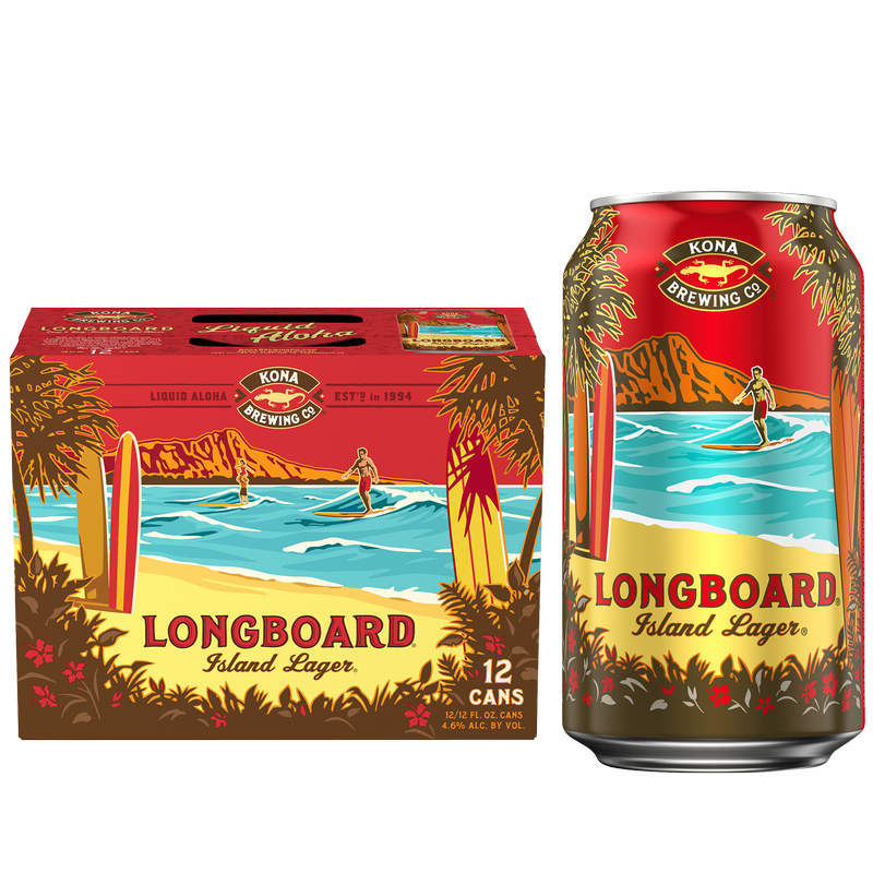 Kona Longboard Island Lager 12pk 12oz Can 4.6% ABV