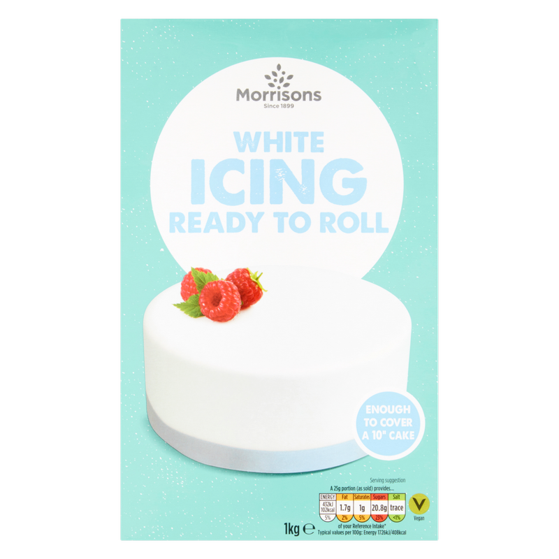 Morrisons White Icing Ready to Roll, 1kg