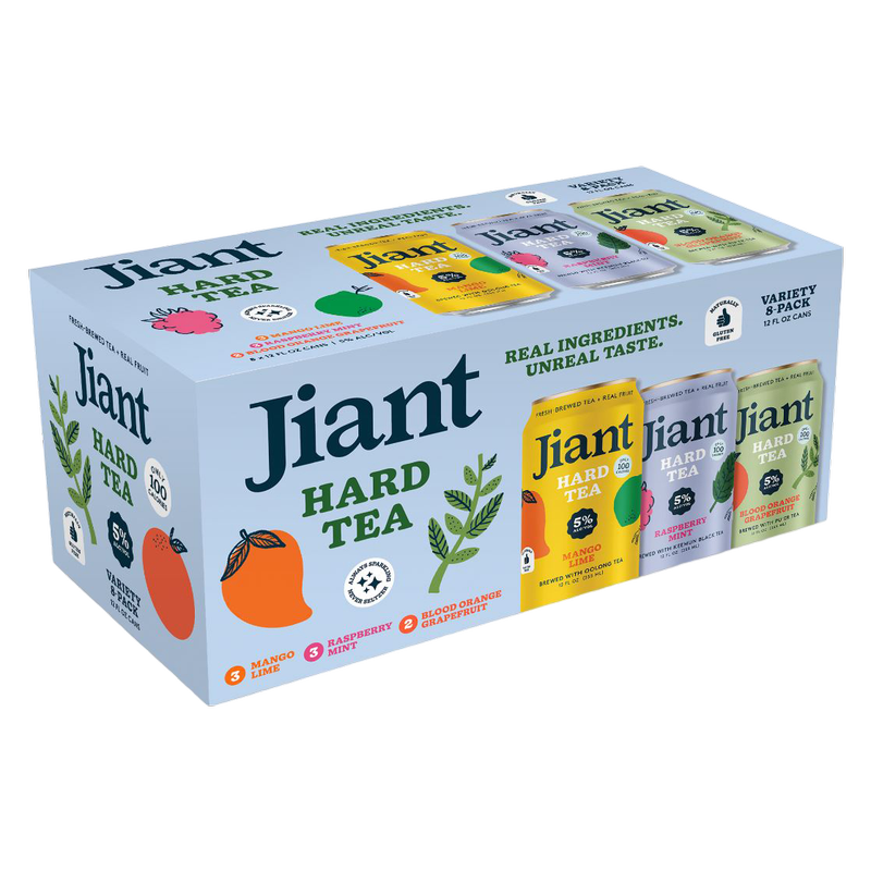 Jiant Hard Tea Variaty Pack 8pk 12oz Can 5.0% ABV