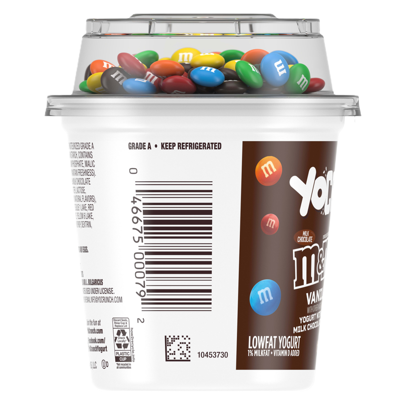 Yocrunch Vanilla Yogurt with Milk Chocolate M&M's - 6oz