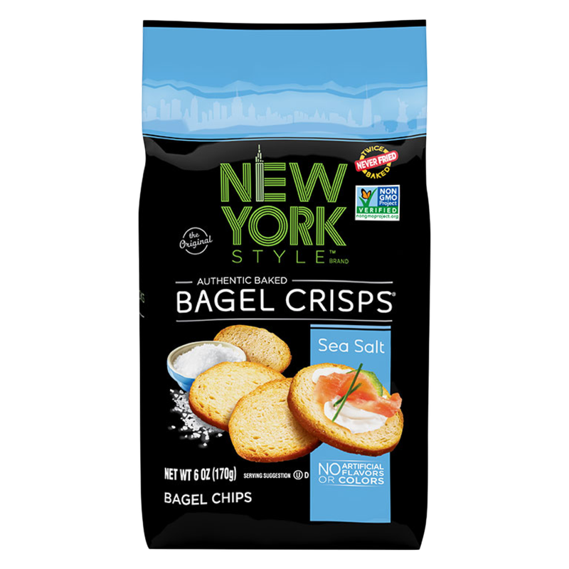 New York Style Sea Salt Bagel Crisps, 6 oz