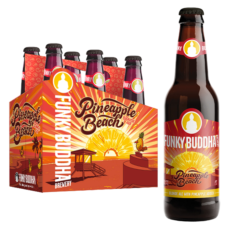 Funky Buddha Pineapple Beach Blonde Ale 6pk 12oz Btl 5.0% ABV