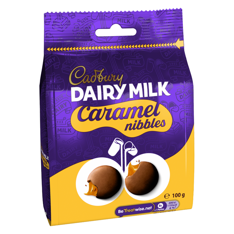 Cadbury Dairy Milk Caramel Nibbles, 100g