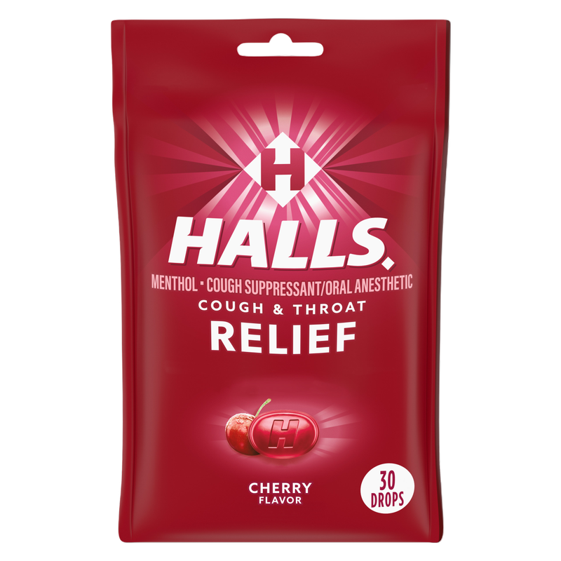 Halls Cherry Cough Drops 30ct