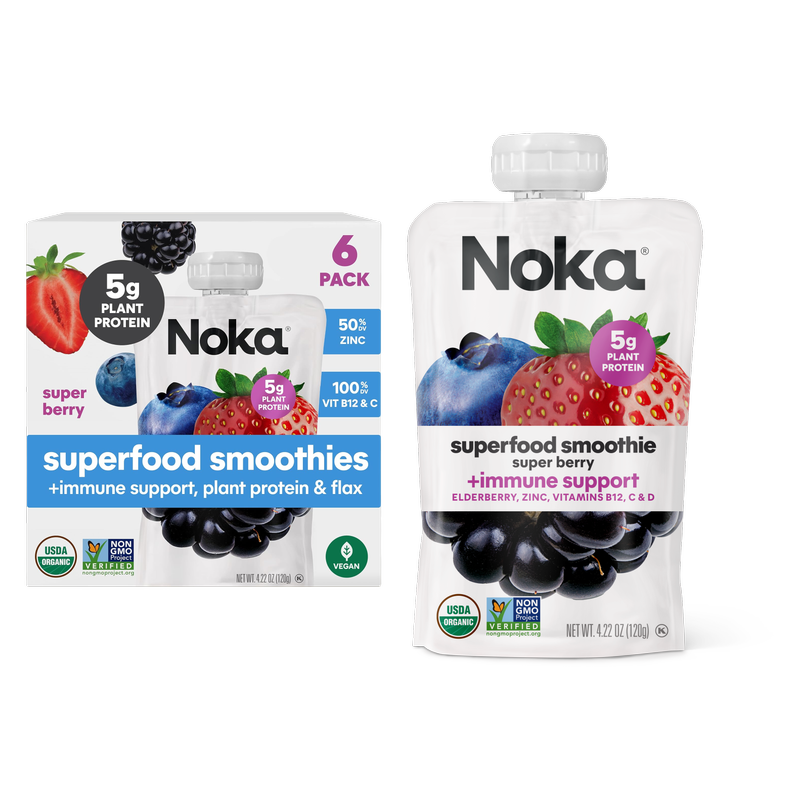 Noka Super Berry Superfood Smoothie 6pk 4.22oz