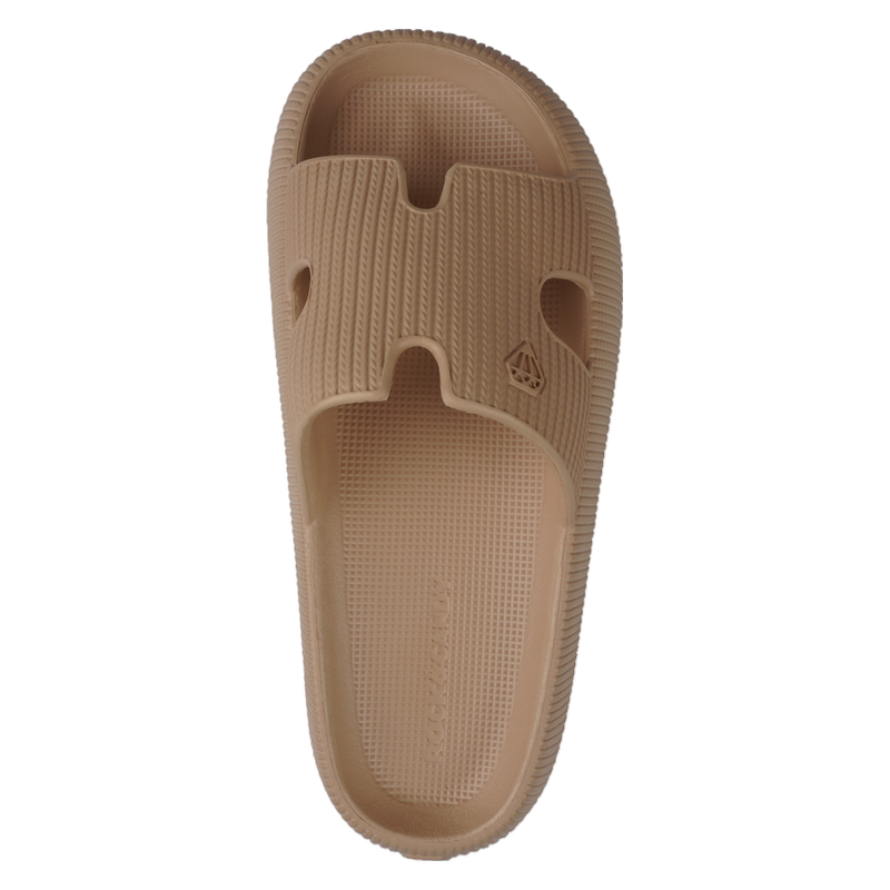 Henley Foam Slides-Beige-Women's Size 11