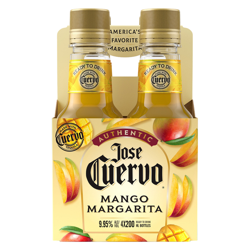 Jose Cuervo Authentic Mango Margarita 4pk 200ml 9.95% ABV