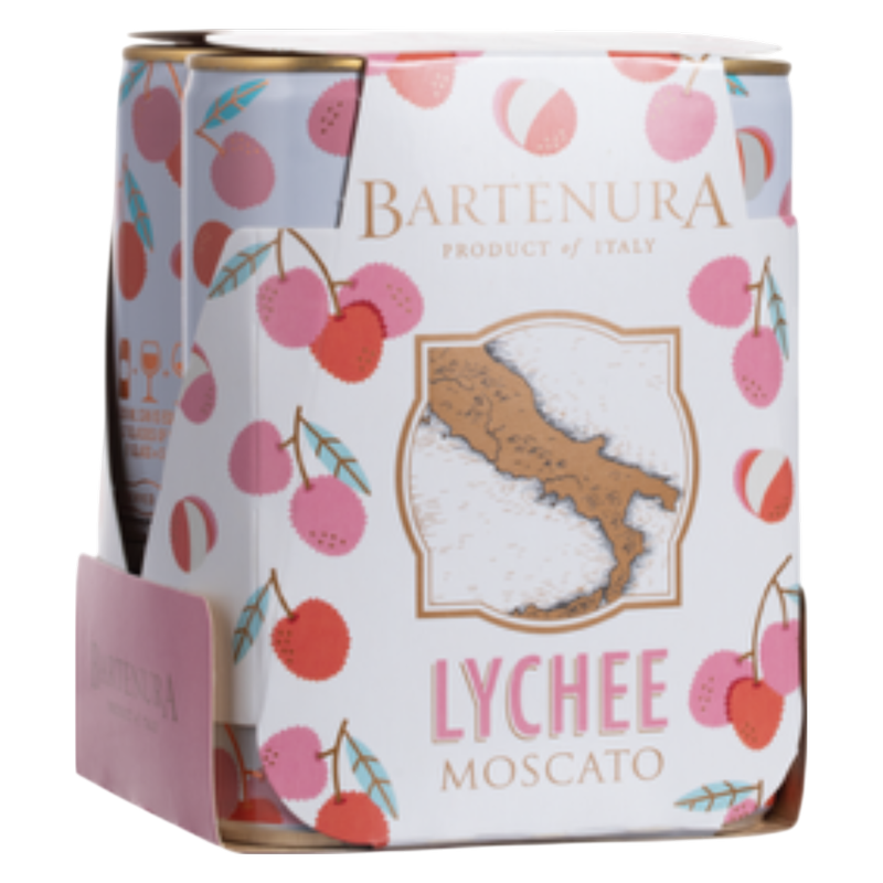 Bartenura Lychee Moscato 4pk 250ml Can