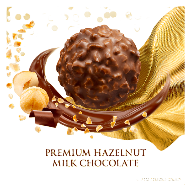 Ferrero Rocher Hazelnut Chocolate Candy 1.3oz