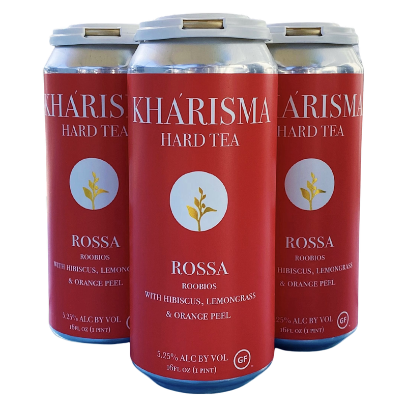 Kharisma Hard Tea Rossa Roobios 4pk 16oz Cans