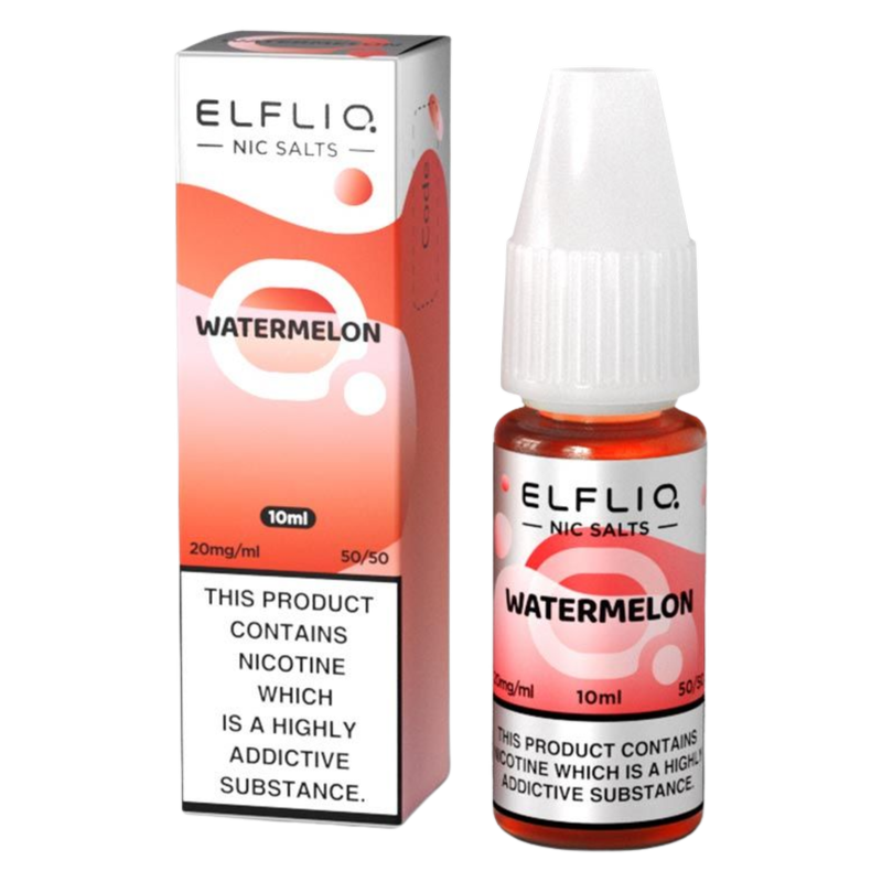 Elfliq Watermelon Nic Salt E-Liquid 10mg/ml, 10ml