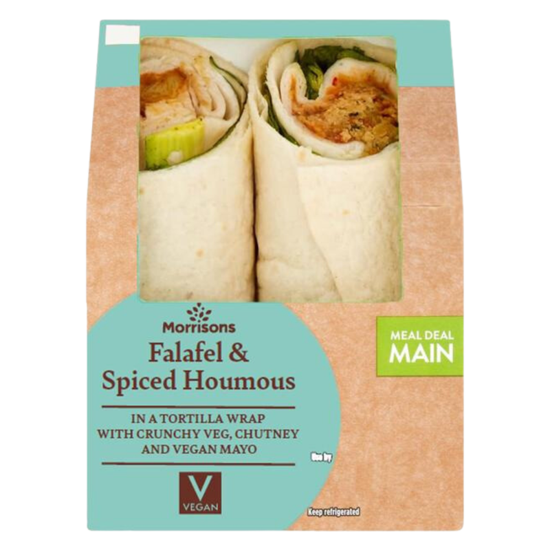 Morrisons Falafel & Houmous Wrap, 1pcs