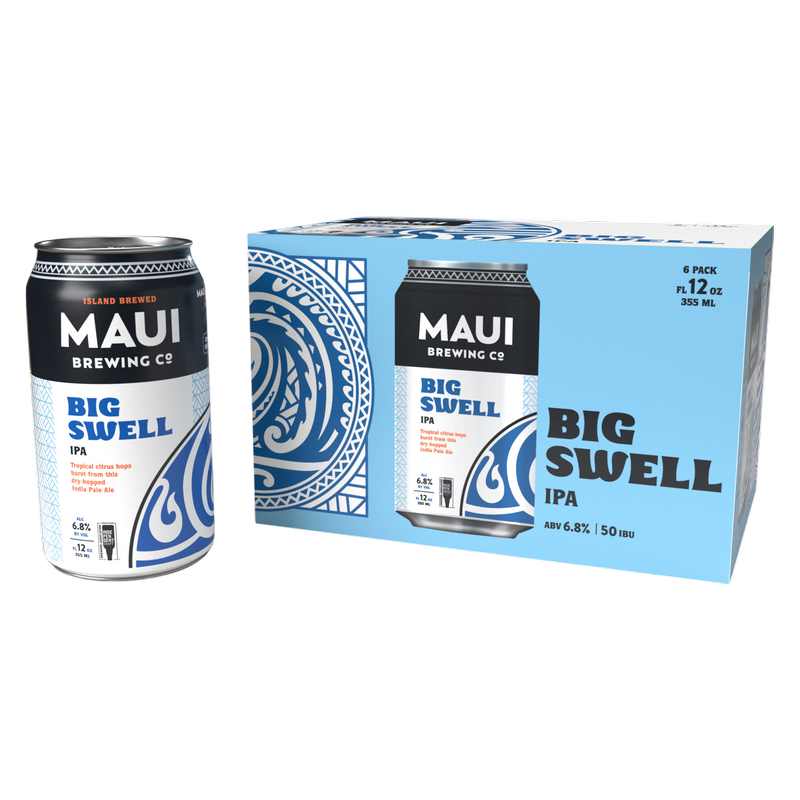 Maui Brewing Big Swell West Coast IPA 6pk 12oz Can 6.8% ABV