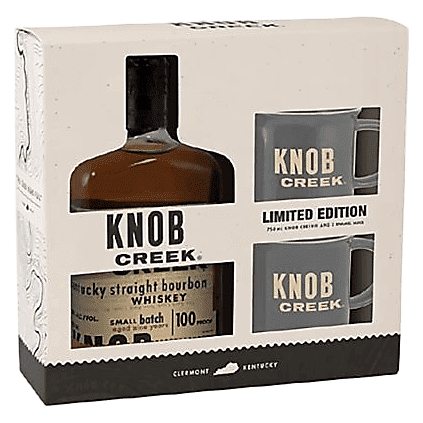 Knob Creek Bourbon Gift Set 750ml (100 Proof)