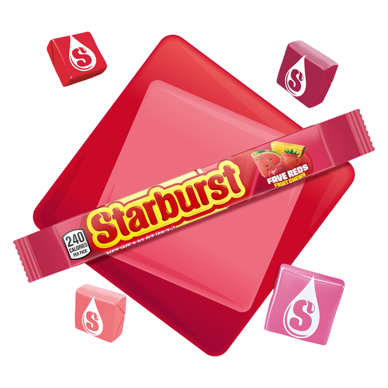 Starburst FaveREDs Chewy Singles, 2.07 oz