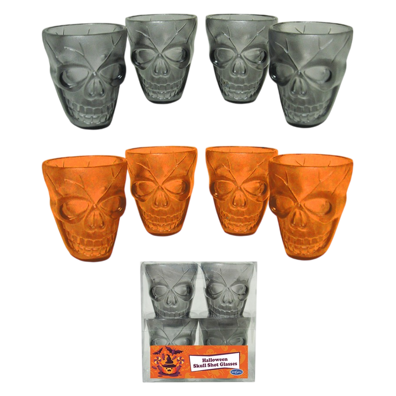 Shot Cups Plastic Skull 4ct