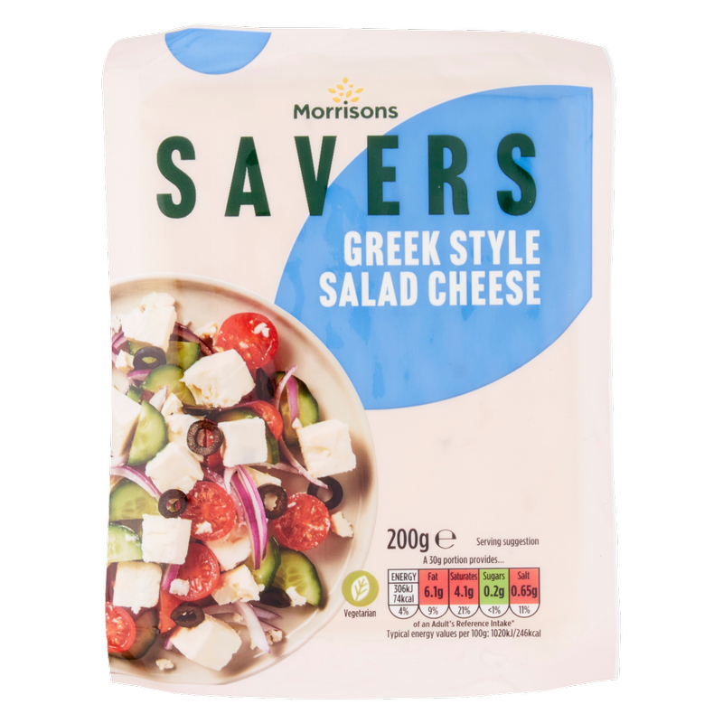 Morrisons Savers Greek Style Salad Cheese, 200g