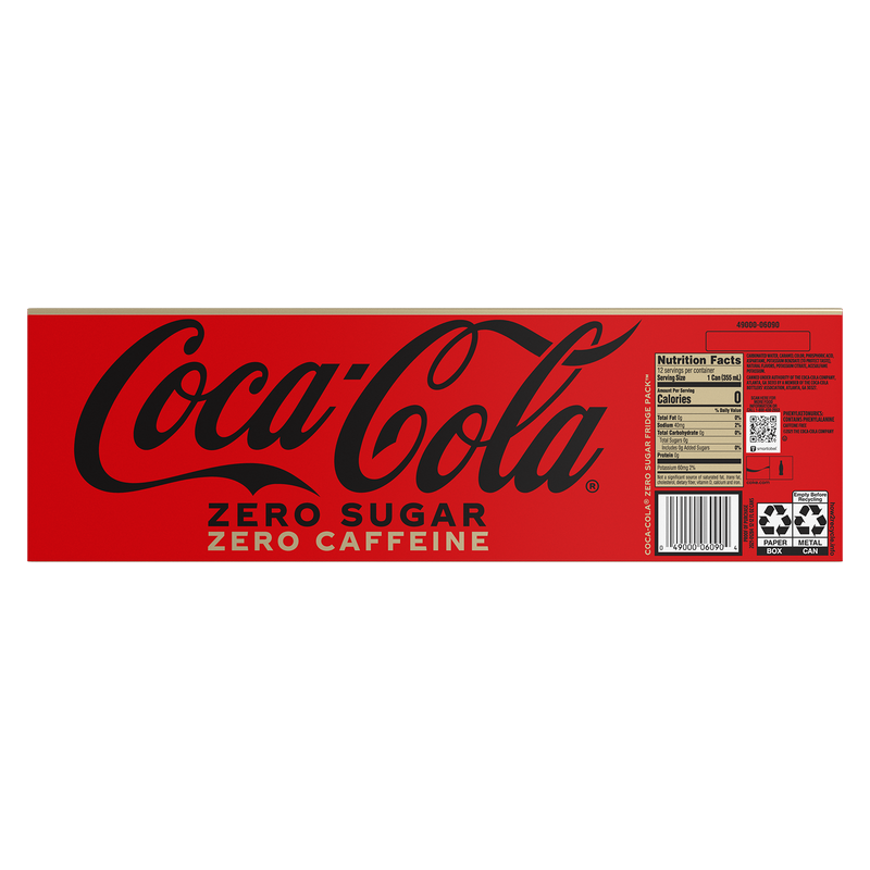 Coca-Cola Zero Sugar Caffeine Free 12pk 12oz Can