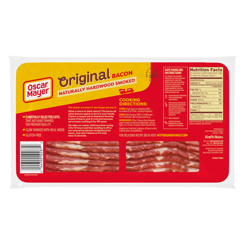 Oscar Mayer Naturally Hardwood Smoked Bacon - 16oz