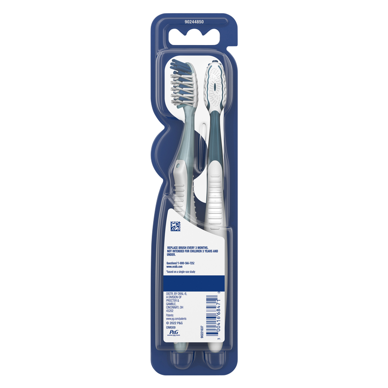 Oral-B CrossAction All In One Toothbrush Medium 2ct