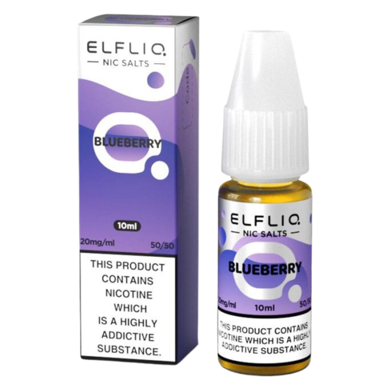 Elfliq Blueberry Nic Salt E-Liquid 20mg/ml, 10ml