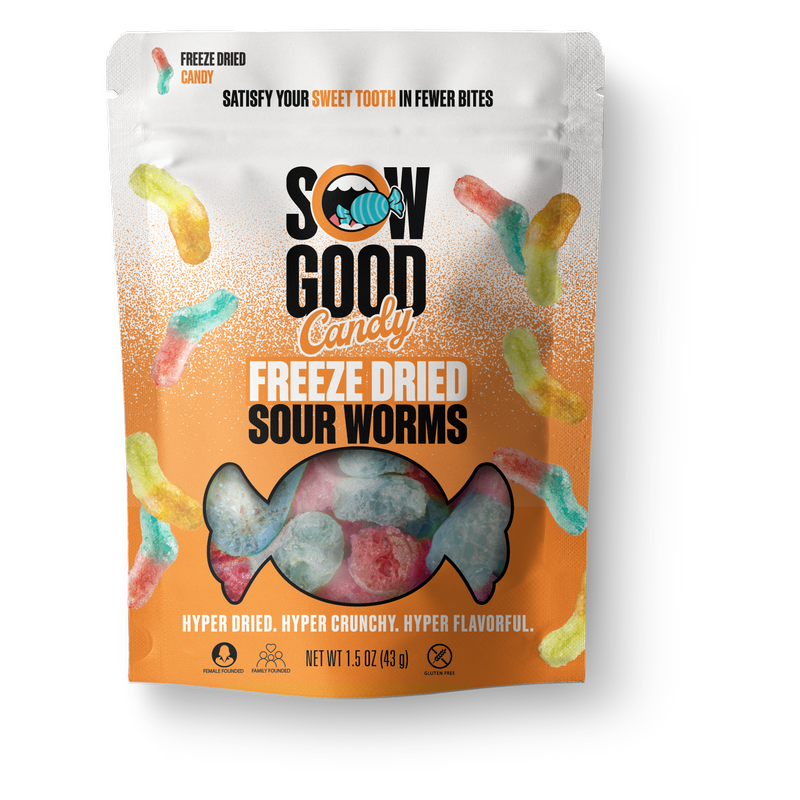SOW Good Freeze Dried Sour Worms 1.5oz