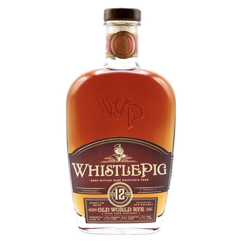 WhistlePig 12 Yr Old World Rye Whiskey 750ml