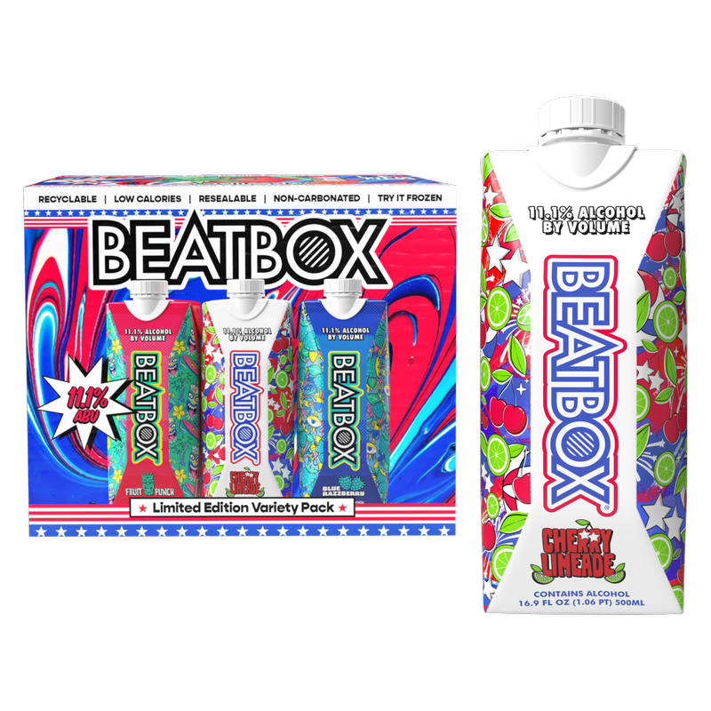 BeatBox Red, White, Blue Variety Pack 6pk 500ml