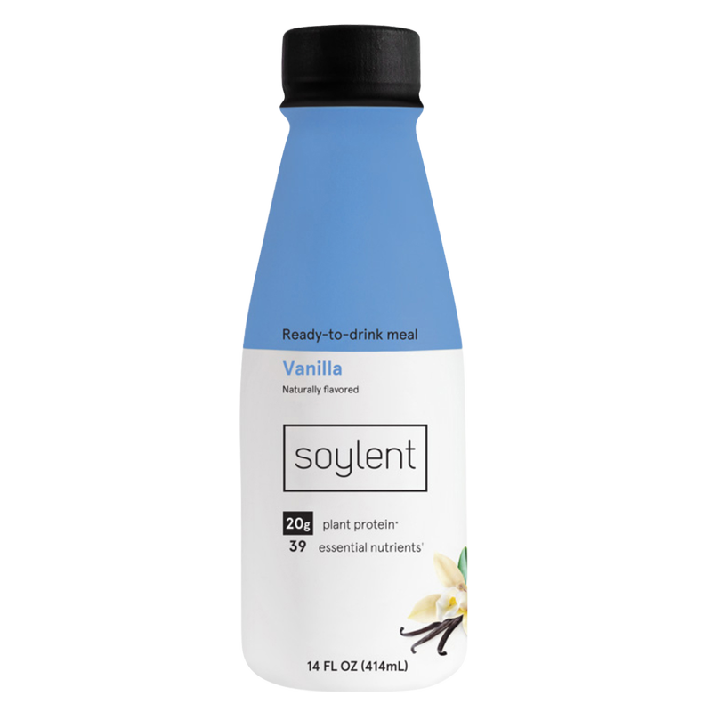 Soylent Complete Nutrition Protein Meal Replacement Shake Vanilla 14oz