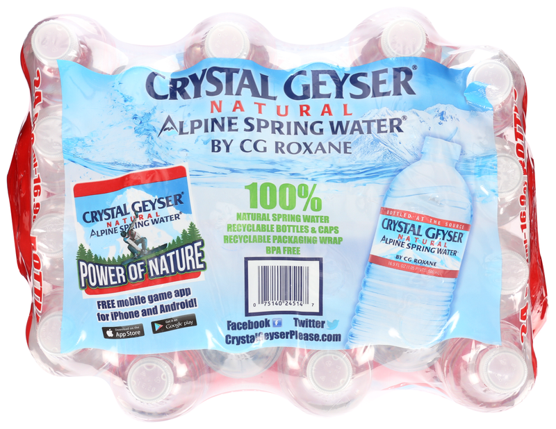 Crystal Geyser Spring Water 24pk 16.9oz