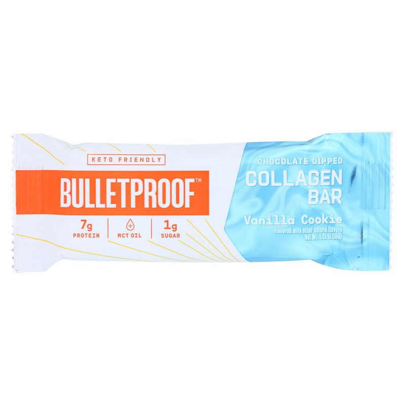 Bulletproof Vanilla Cookie Chocolate Dipped Collagen Bar 1.23oz