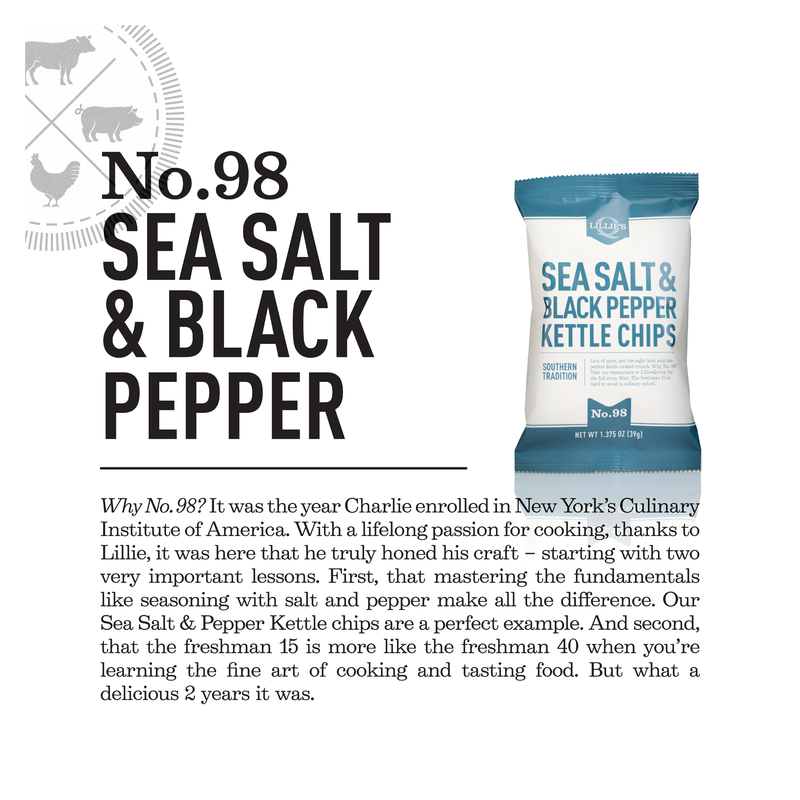 Lillie's Q Sea Salt & Black Pepper Kettle Chips 5oz bag
