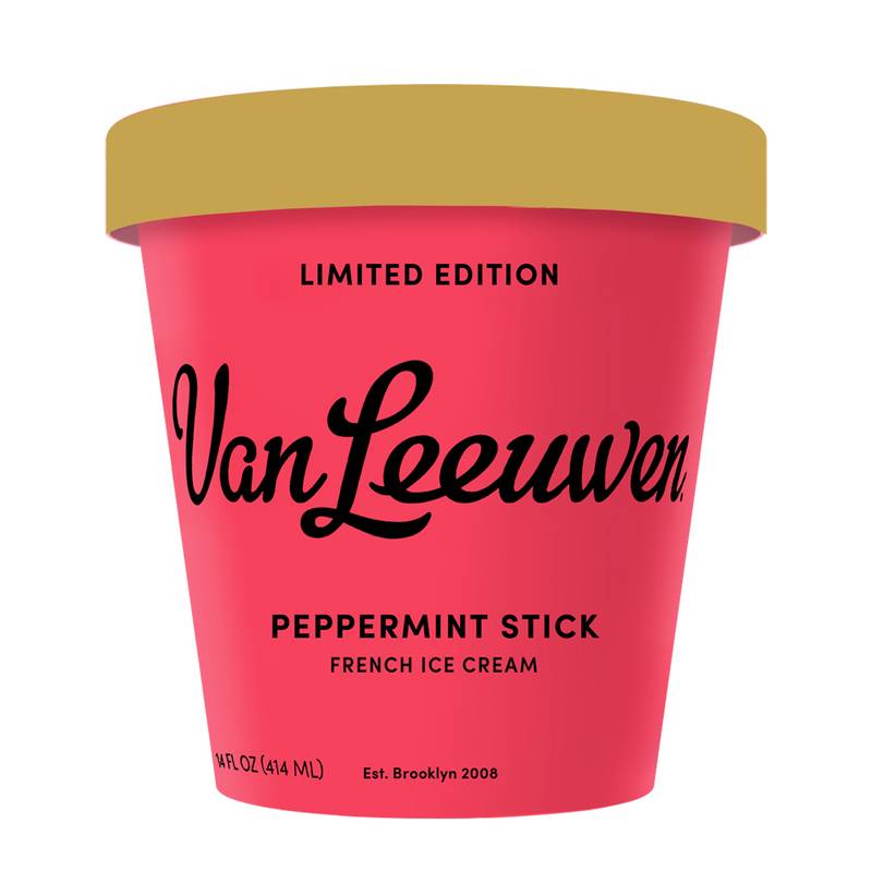 Van Leeuwen Peppermint Stick Ice Cream Pint, 14oz.