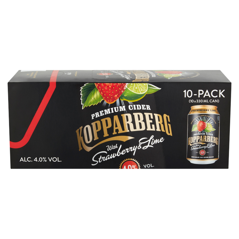 Kopparberg Strawberry & Lime Cider, 10 x 330ml