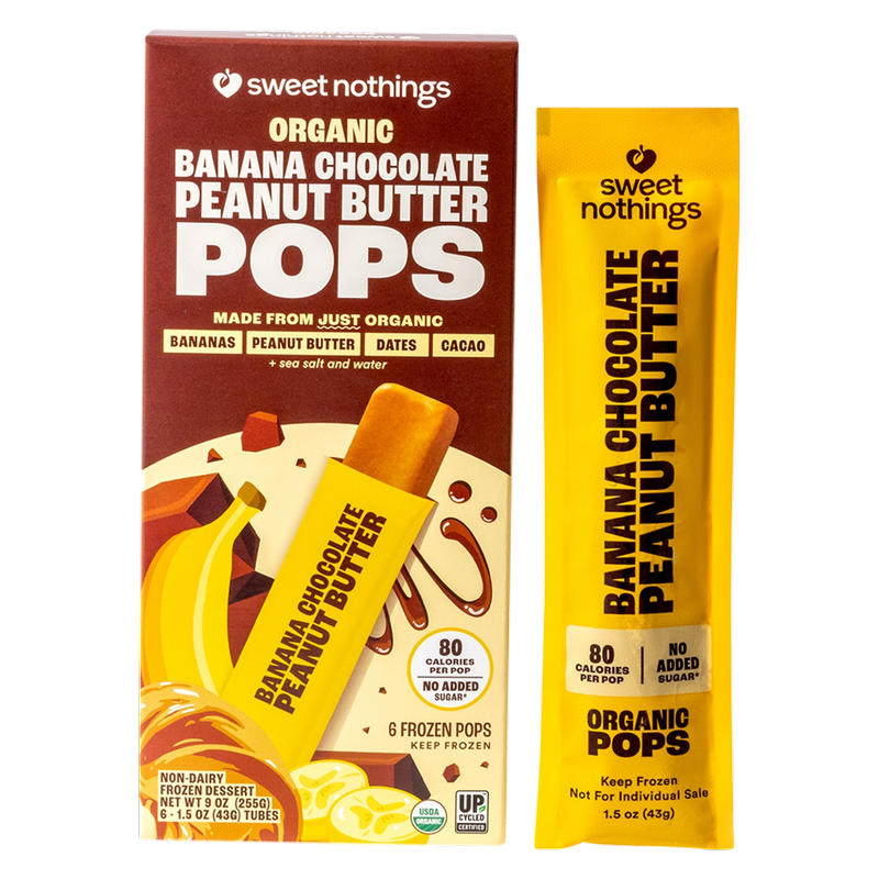 Sweet Nothings Banana Chocolate Peanut Butter Pops, 9oz.