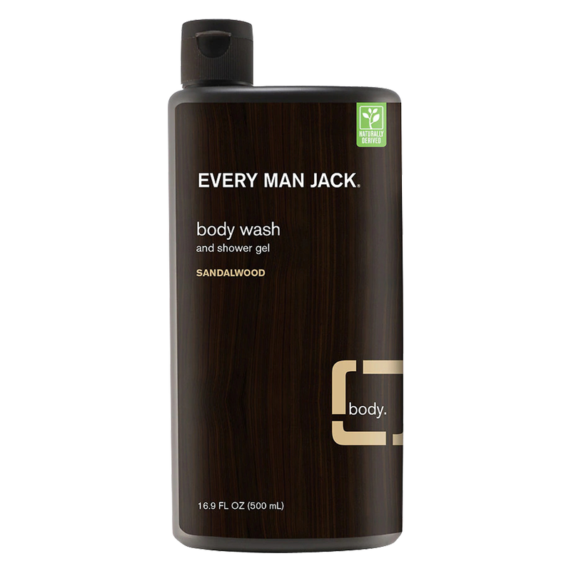 Every Man Jack Men's Sandalwood Body Wash and Shower Gel 16.9oz