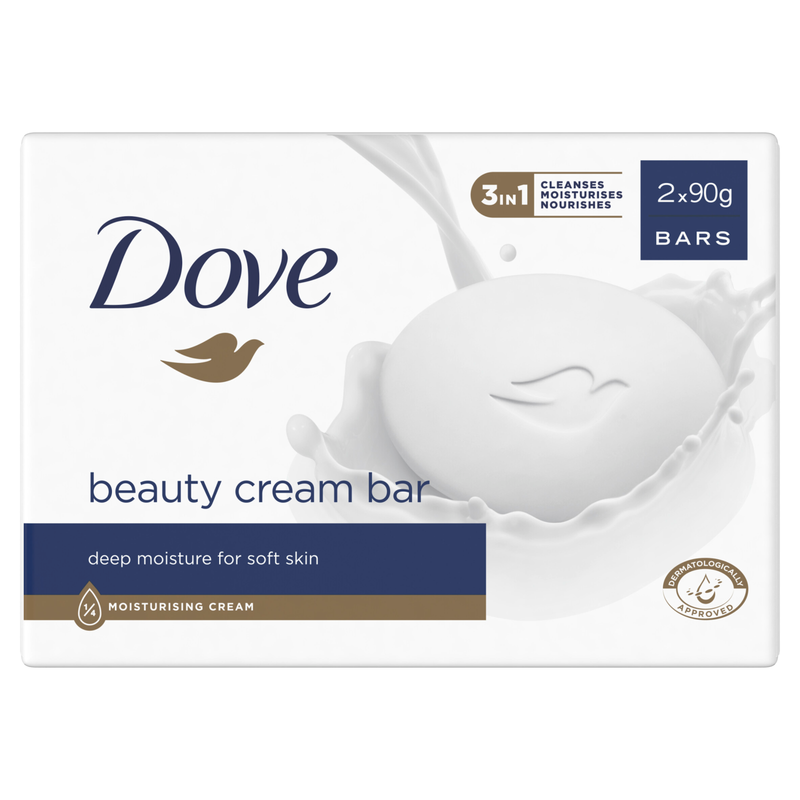 Dove Cream Bar, 2 x 90g