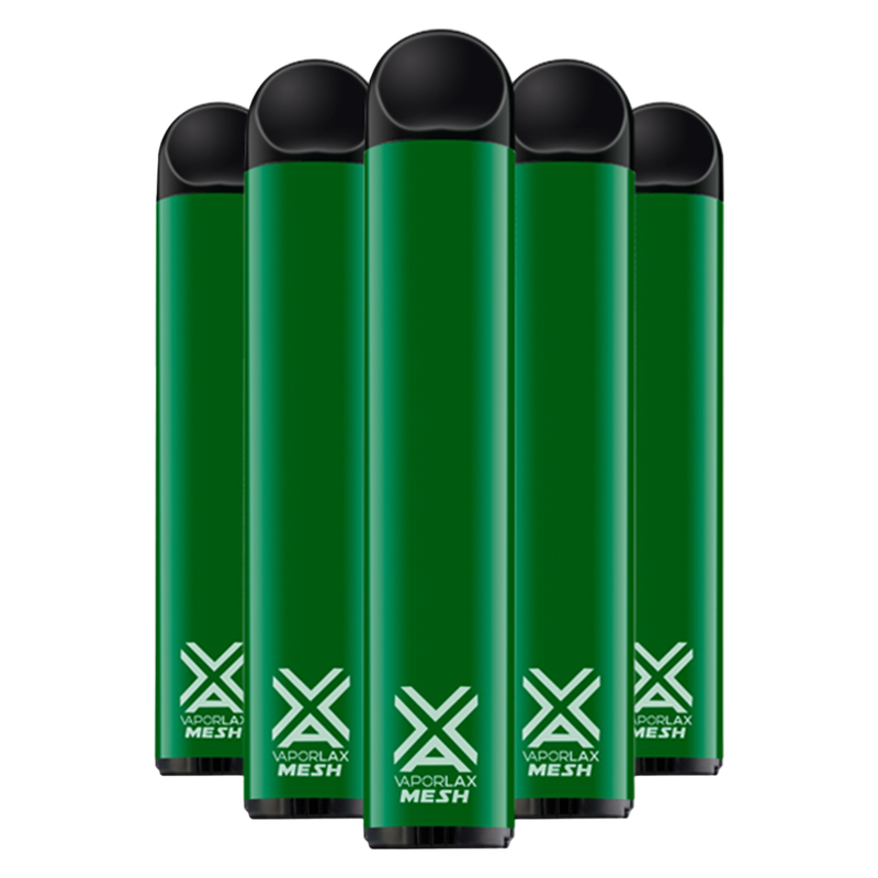 5 Pack VaporLax Disposable Vape Cool Mint 50mg 6.5ml