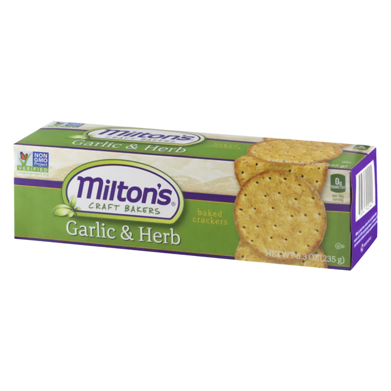 Milton's Roasted Garlic Crackers 8.3oz