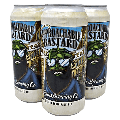 Evans Brewing Approachable Bastard Session IPA 4pk 16oz Can