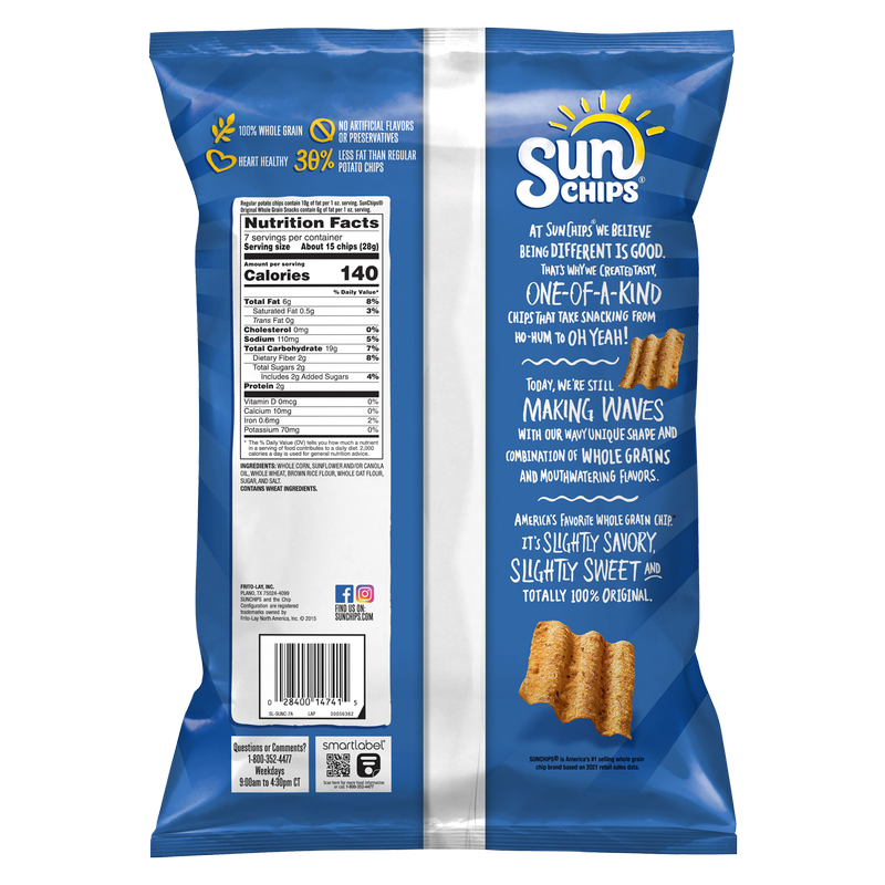 Sunchips Original Whole Grain Chips 7oz