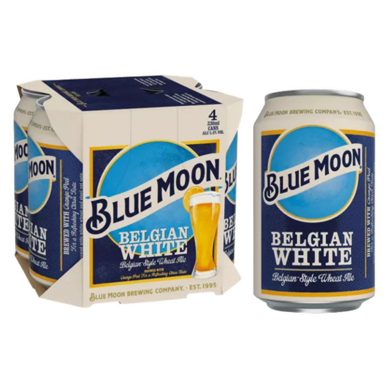 Blue Moon Wheat Beer, 4 x 330ml
