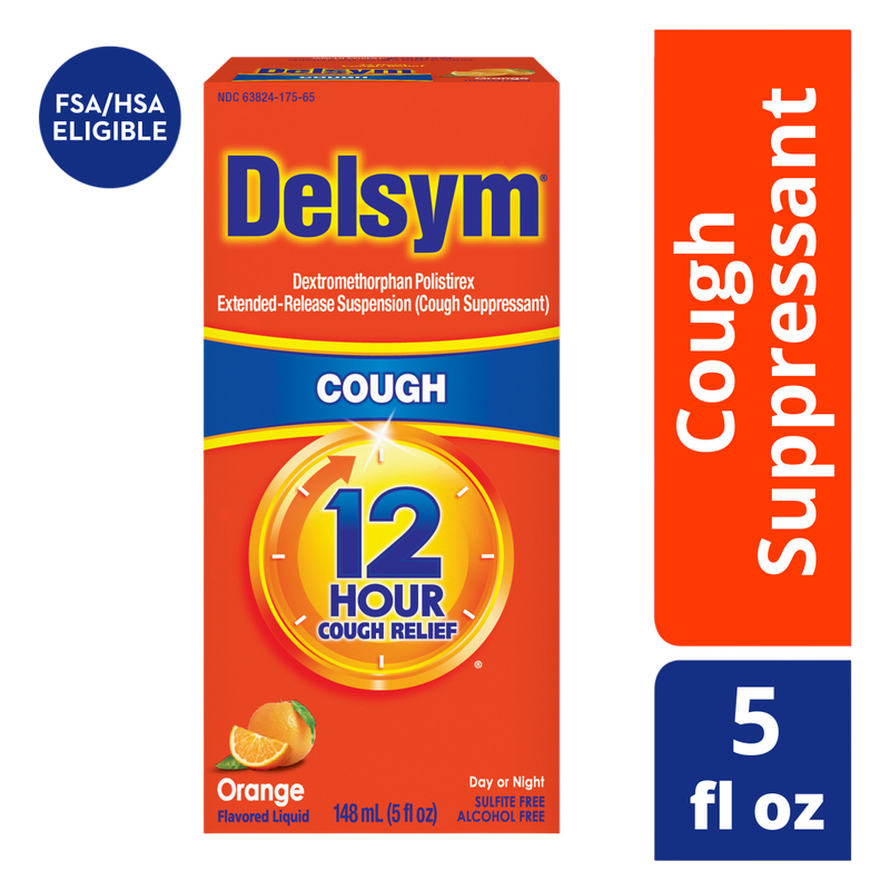 Delsym Adult Cough Relief Liquid in Orange 5oz