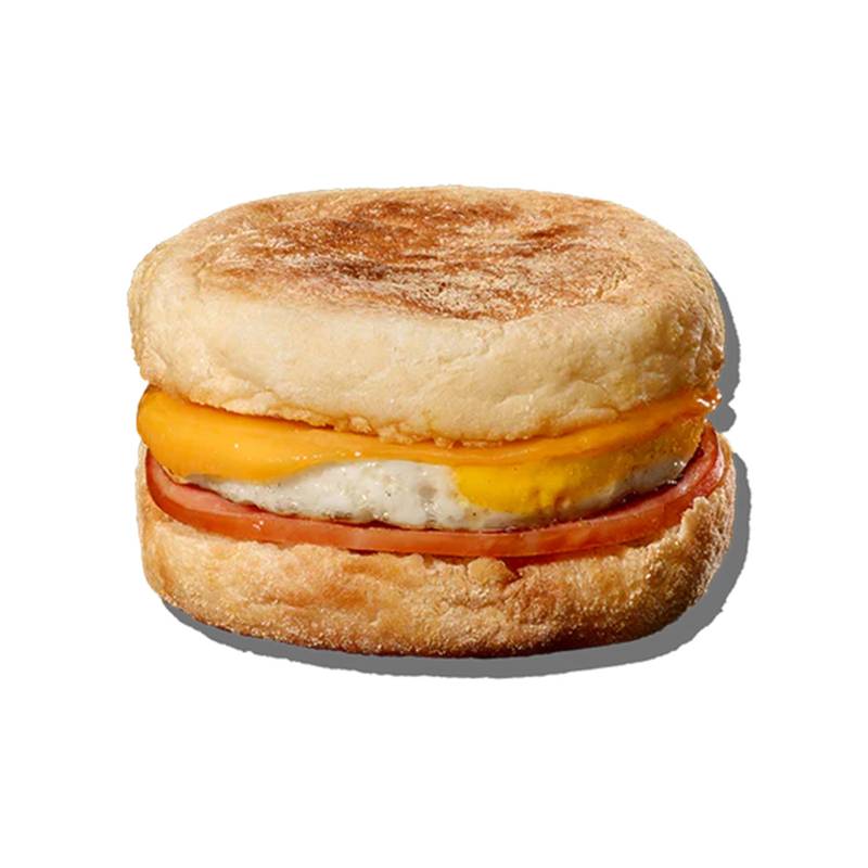 Mason Dixie English Muffin Sandwich with Canadian Bacon, Egg & Cheese 1CT