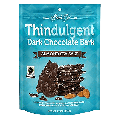 Sheila G's Thindulgent Dark Chocolate Almond Sea Salt Bark 4.7oz