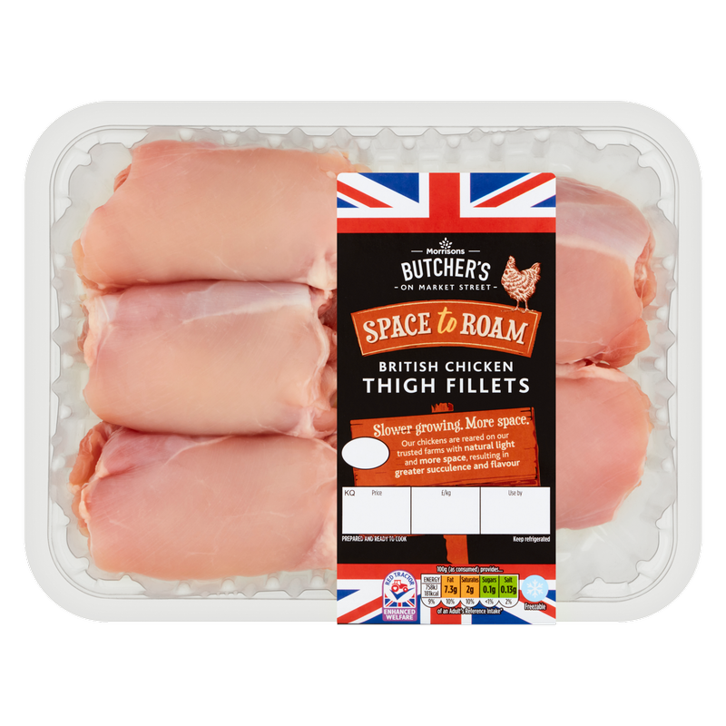 Morrisons British Chicken Thigh Fillets, 600g