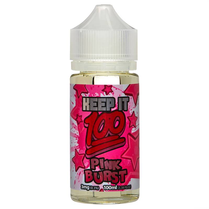 Keep It 100 Pink Burst 3 mg E-Liquid 100 ml Bottle
