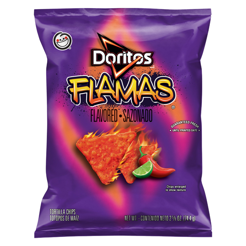 Doritos Tortilla Chips Flamas Flavored, 2.625oz